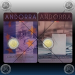 ANDORRA 2 x 2 EURO 2015 (Customs Agreement + Political Rights) UNC